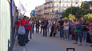 quotLhymne des femmesquot chanté le 191024 devant la Cour dAppel de Montpellier contre le sexisme [upl. by Kela]