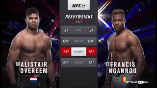 Alistair Overeem vs Francis Ngannou FULL FIGHT UFC 218 [upl. by Mika]