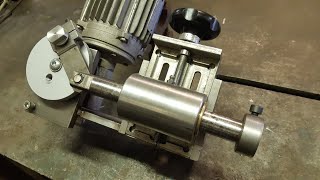 Keyway cutting electric tool on lathe Utensile elettrico per taglio di chiavetta al tornio PART 3 [upl. by Targett]