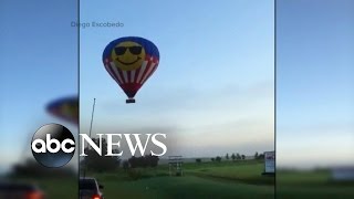 Hot Air Balloon Crash  16 People Die in Texas [upl. by Ecirbaf]