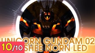 REVIEW PG 160 유니콘 건담 2호기 밴시 노른 With LED 유닛  Unicorn Gundam 02 Banshee Norn With LED Unit [upl. by Bob]