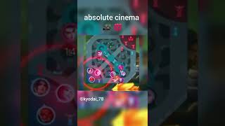 Perfect👌😎 absolute cinema 🎥 💯 mobilelegends mobilelegendsbangbang mlbbcreatorcamp mlbb ml [upl. by Cazzie]