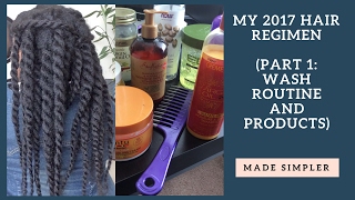 Hair Regimen and Products Part 1 Wash Routine [upl. by Ahsratan]