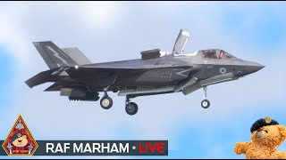 LIVE STEALTH 5TH GEN F35B ACTION 809 NAVAL AIR SQN 617 amp 207 SQUADRON • RAF MARHAM 011124 [upl. by Reisch]