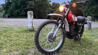 Vintage Yamaha Restoration 1975 DT250B Project Part 3 quick ride before tear down [upl. by Caresa]