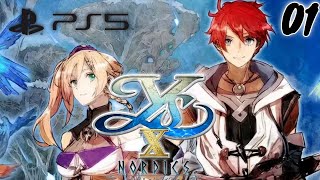 Ys X Nordics PS5 Walkthrough Part 01 No Commentary [upl. by Avlasor]