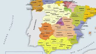 Las provincias de España [upl. by Aicitel]