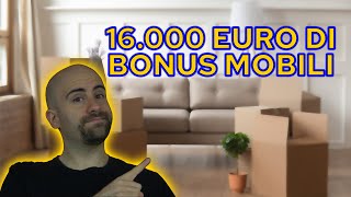 Come FUNZIONA e come OTTENERE il BONUS MOBILI ed ELETTRODOMESTICI 2021 16000 euro di BONUS [upl. by Powder]