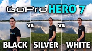 GoPro HERO 7 Black vs Silver vs White 4K [upl. by Elspet]