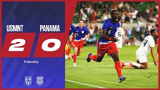 USA win in Pochettinos first game  USMNT 20 Panama  Official Highlights [upl. by Analiese]