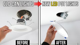 How To Install Pot Lights In Kitchen Ceiling  Easy DIY For Beginners [upl. by Onaled444]