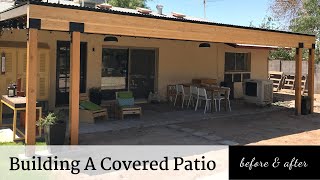 Building A Covered Patio  Before amp After [upl. by Adlin605]