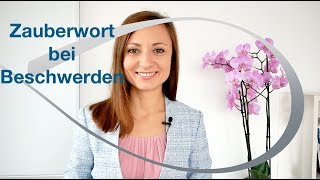 Zauberwort in der Beschwerdebehandlung  Kommunikation mit Kunden  Konflikte mit Kunden [upl. by Nnylharas]