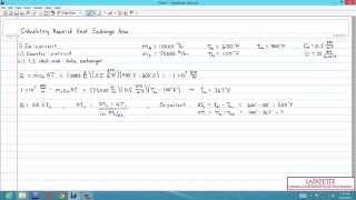 Design Analysis Calculating Heat Exchanger Area [upl. by Naimad536]