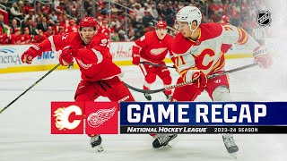 Flames  Red Wings 1022  NHL Highlights 2023 [upl. by Selina566]