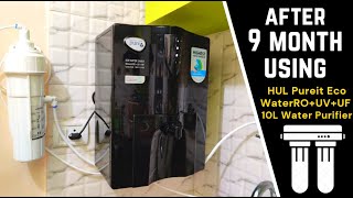 HUL Pureit Eco Water Saver Mineral ROUVMF 10L Water Purifier  REVIEW AFTER 9 MONTH   2022 [upl. by Anairda]