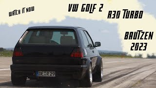 R30 Turbo im VW Golf 2 auf dem Pfingsttreffen Bautzen 2023 [upl. by Hourigan]