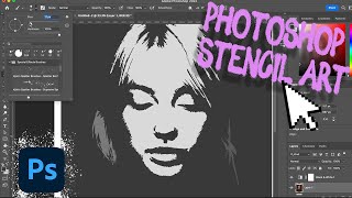 How to Convert Photo into Stencil  Tutorial Easy [upl. by Hallett]