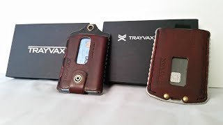 Trayvax Ascent Vs Trayvax Element EDC Wallet Comparison  Review Canyon Red [upl. by Eiroj]