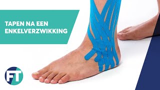 Tapen na een enkelverzwikking  Medical Taping  FysioTape [upl. by Kee]