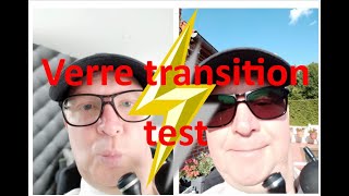 1 seul paire de lunettes POSSIBLE Verres Transitions test signature VII transition essilor [upl. by Nomzaj]