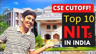 Top 10 NITs in India 2021🔥 CSE Expected Cutoff🤫 [upl. by Adham]