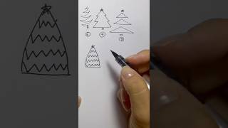 Drawing 30 types of Christmas trees christmas drawing tree [upl. by Carolyne]