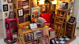 DIY Miniatura Estudio Biblioteca Puzzle [upl. by Namyl74]