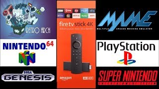 How to SideLoadInstall RetroArch on Amazon Fire TV 4K Stick play PlayStationMAMEN64SNESampSEGA [upl. by Attiuqihc]