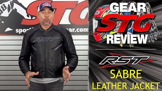 RST Sabre Leather Jacket Review  Sportbike Track Gear [upl. by Nylesaj]