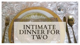 How To Create A Romantic Table Setting for Two  Romantic Date Night At Home  DIY [upl. by Neibaf641]