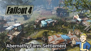 Fallout 4  Abernathy Farm Settlement Tour [upl. by Aynatal]