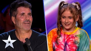 9yearold Immi Davis casts a SPELL on the Judges  Auditions  BGT 2022 [upl. by Ahouh]