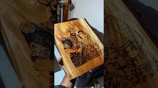 Pyrography wood art gift artwork art woodburning pyrographyart [upl. by Cassilda]