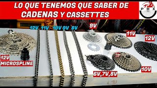 CADENAS Y CASSETTES CARACTERISTICAS Y DIFERENCIAS [upl. by Cartie]