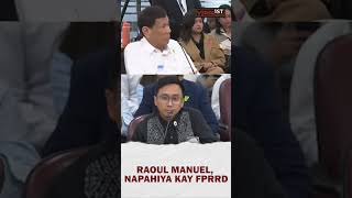 Raoul Manuel napahiya kay FPRRD [upl. by Argella]