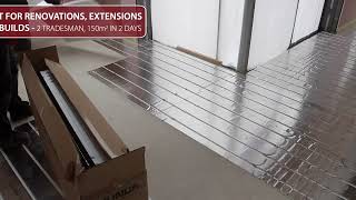 Retrofitting Under Floor Heating with Wunda Rapid Response UFH® [upl. by Jorgenson]