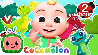 Find the Dinosaur Dance  CoComelon JJs Animal Time  Animal Songs for Kids [upl. by Ynaittirb]