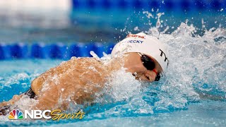 Katie Ledecky continues eightyear streak with 400m freestyle win at Trials  NBC Sports [upl. by Wincer]