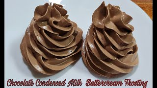 How to make Chocolate Condensed Milk Buttercream Frosting [upl. by Arej]