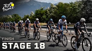 Tour de France 2023 Stage 18 finish  Cycling on NBC Sports [upl. by Vachel171]