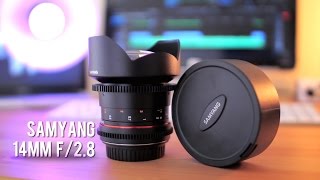 Samyang 14mm F28 Cine Lens Review T31 [upl. by Ralyat]