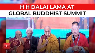 14th Dalai Lama at the Global Buddhist Summit Today  H H Dalai Lama [upl. by Corney]