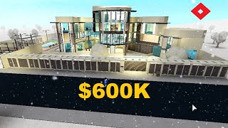 Amazing OpenStyle Modern MegaMansion Roblox Bloxburg 600K [upl. by Aidne411]