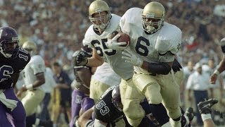 Classic Tailback  Jerome Bettis Notre Dame Highlights [upl. by Dyraj]