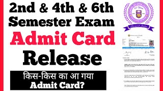 DU SOL 2nd amp 4th amp 6th Semester Admit Card Release MayJune 2024 Exam [upl. by Ajam930]