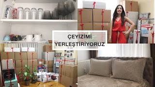 ÇEYİZ SERME ÇEYİZ YERLEŞTİRME 🏡 [upl. by Irrab]