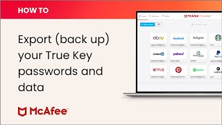 How to export back up your True Key passwords and other data [upl. by Loux]