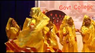 Jhamakda famous folk dance of Kangra Himachal Pradesh govt college dharamshala [upl. by Abe]