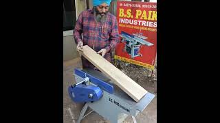 small wood planer machine 8quot  Bspaik industries  ludhiana contact no  9803926104  8427631106 [upl. by Ailuy]